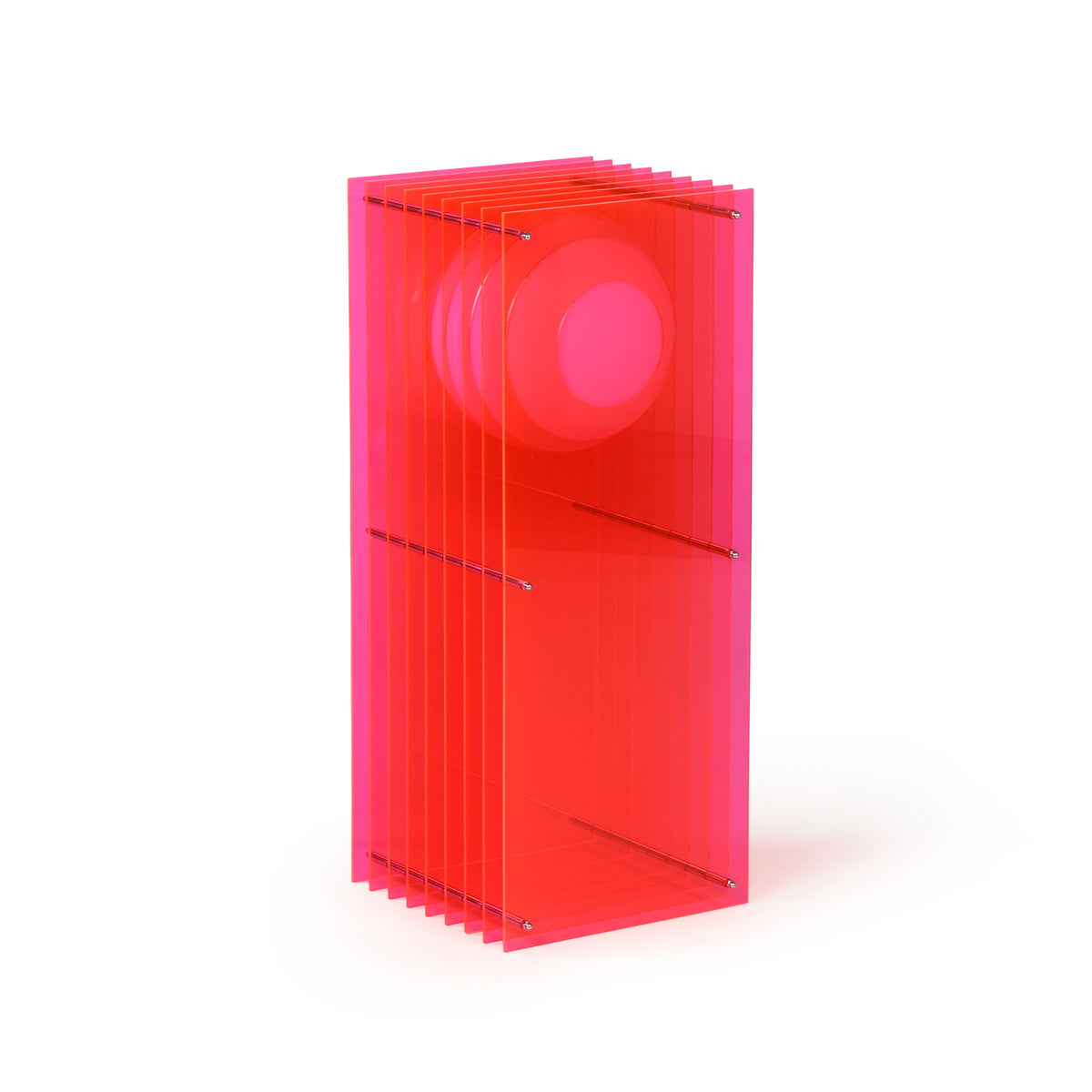 Lớp big rectangle in electric pink acrylic