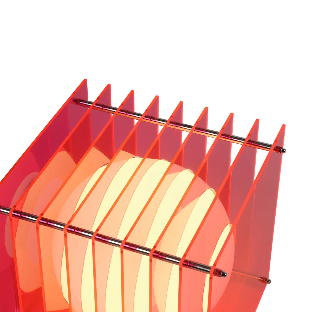 Lớp big square in electric pink acrylic