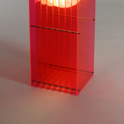 Lớp big rectangle in electric pink acrylic