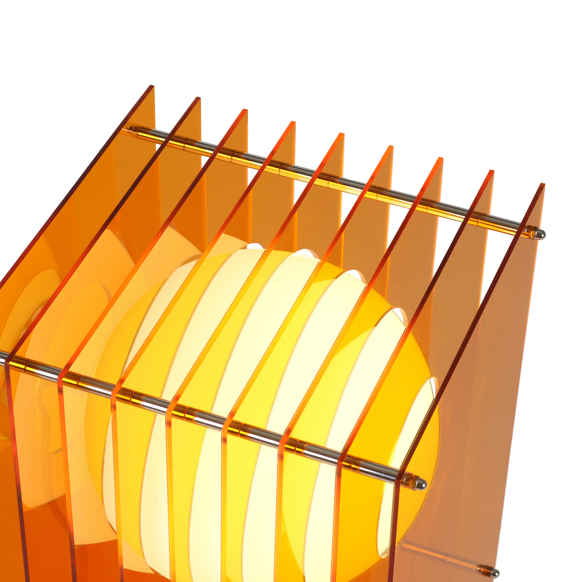 Lớp big rectangle in orange acrylic