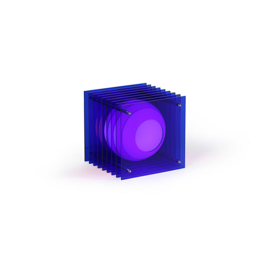 Lớp small square in blue acrylic
