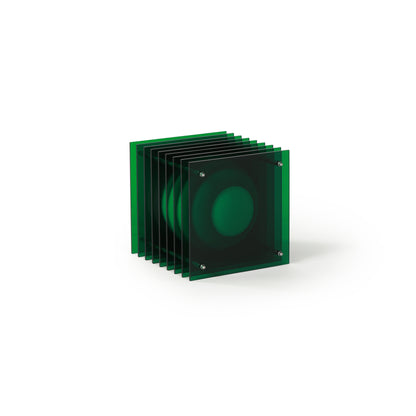 Lớp small square in green acrylic