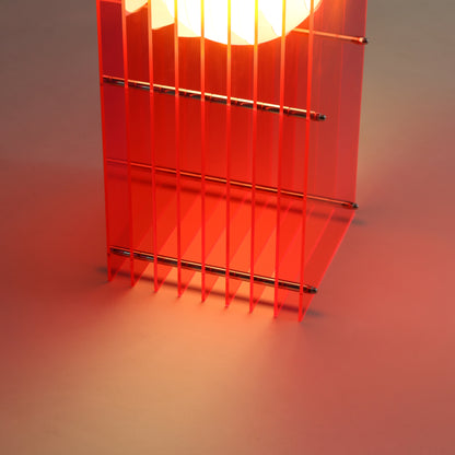 Lớp small rectangle in electric pink acrylic